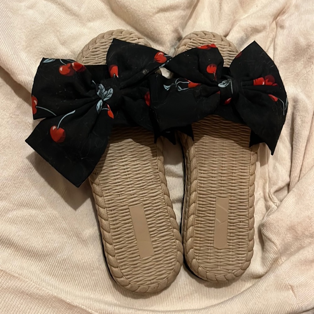 Cute cherry slipper